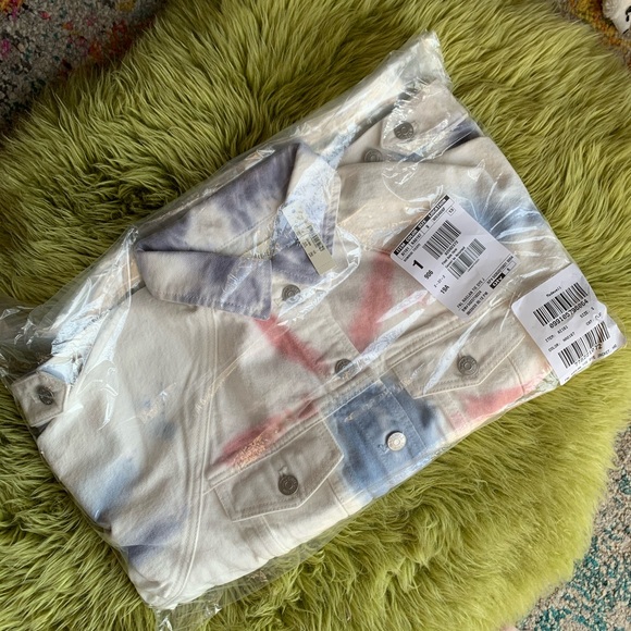 The Raglan Oversized Jean Jacket: Tie-Dyed Edition - Picture 7 of 9